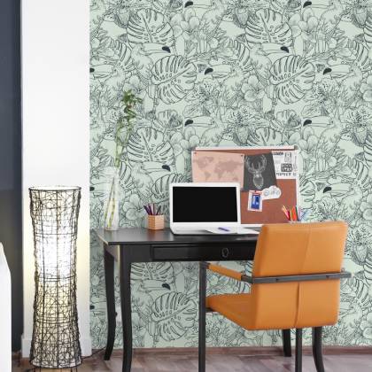 Tapeta Tukany I Egzotyczne Rośliny
