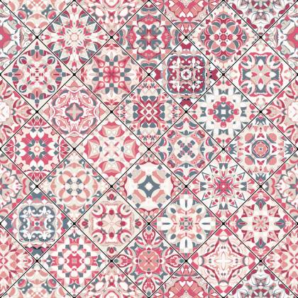Tapeta Kolorowa Mozaika W Orientalnym Stylu