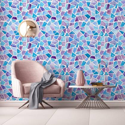 Tapeta Geometryczna, Mozaika, Do Salonu, Biura