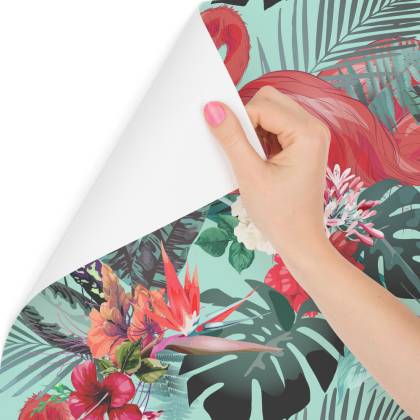 Tapeta Flamingi, Kwiaty, Natura, Do Salonu