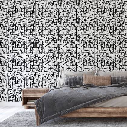 Tapeta Minimalistyczny Miejski Wzór