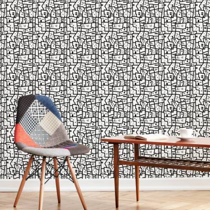 Tapeta Minimalistyczny Miejski Wzór