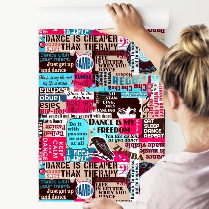 Tapeta Typografia Taneczna