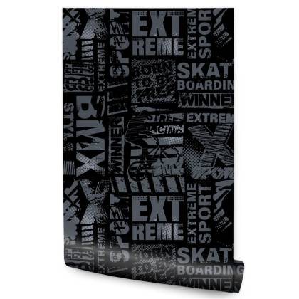 Tapeta Skaterska Typografia