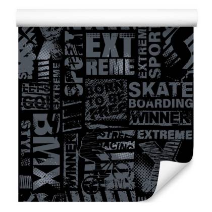 Tapeta Skaterska Typografia