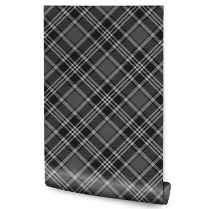 Tapeta Tartan W Odcieniach Szarości