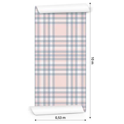 Tapeta Piękna Krata W Delikatnych Pastelowych Kolorach