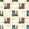 Tapeta Zabawkowe Parowozy Vintage