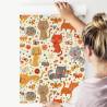 Tapeta Dla Dzieci - Zabawne Kolorowe Kotki