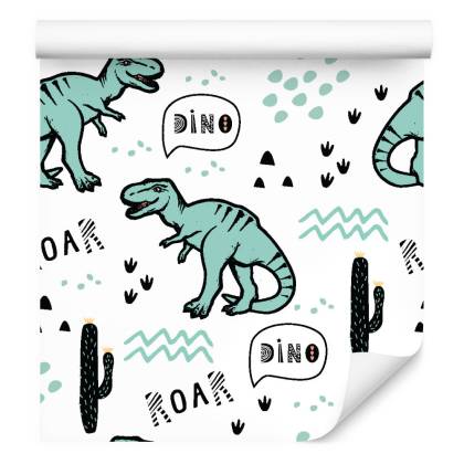 Tapeta W Dinozaury, Kaktusy, Do Pokoju Dziecka