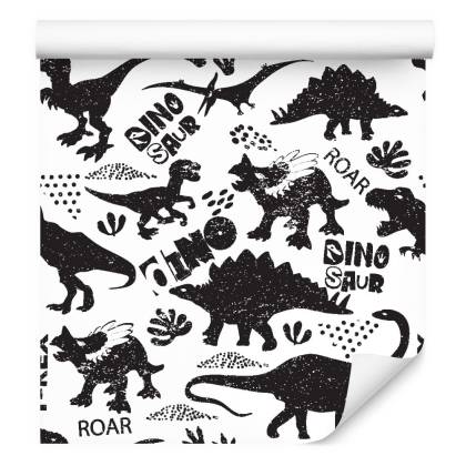 Tapeta Dinozaury Liście, Do Pokoju Dziecka