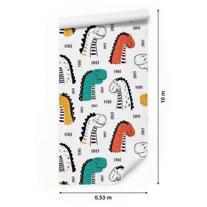 Tapeta Kolorowe Dinozaury
