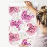 Tapeta Różowe Peonie I Białe Tulipany