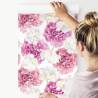 Tapeta Różowe Peonie I Białe Tulipany