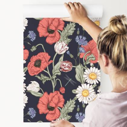 Tapeta Tulipany, Maki, Chabry I Stokrotki