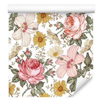 Tapeta Do Sypialni W Kwiaty