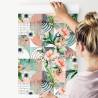 Tapeta Modernistyczny Kwiatowy Patchwork