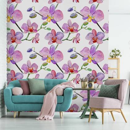 Tapeta Do Salonu Orchidee Storczyki Kwiaty Rośliny