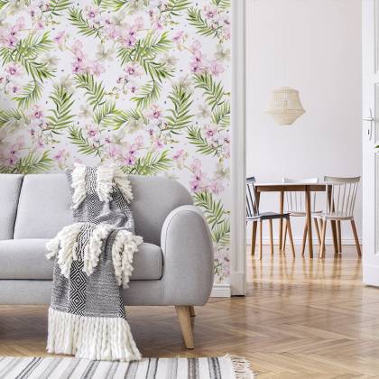 Tapeta Do Salonu Storczyki Orchidea Kwiaty Natura