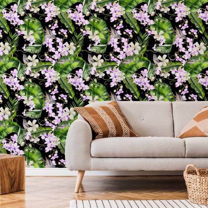 Tapeta Do Salonu Storczyki Natura Kwiaty Rośliny