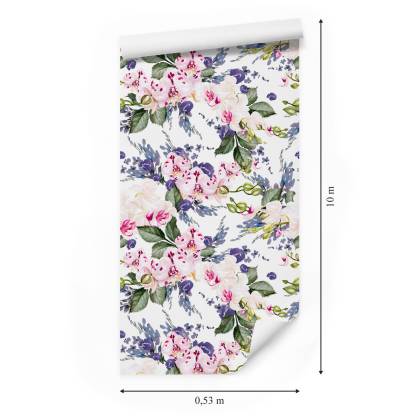 Tapeta Do Salonu Zieleń Kwiaty Storczyki Orchidea