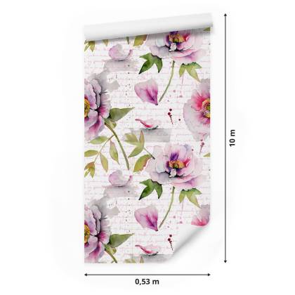 Tapeta Piwonie W Stylu Vintage
