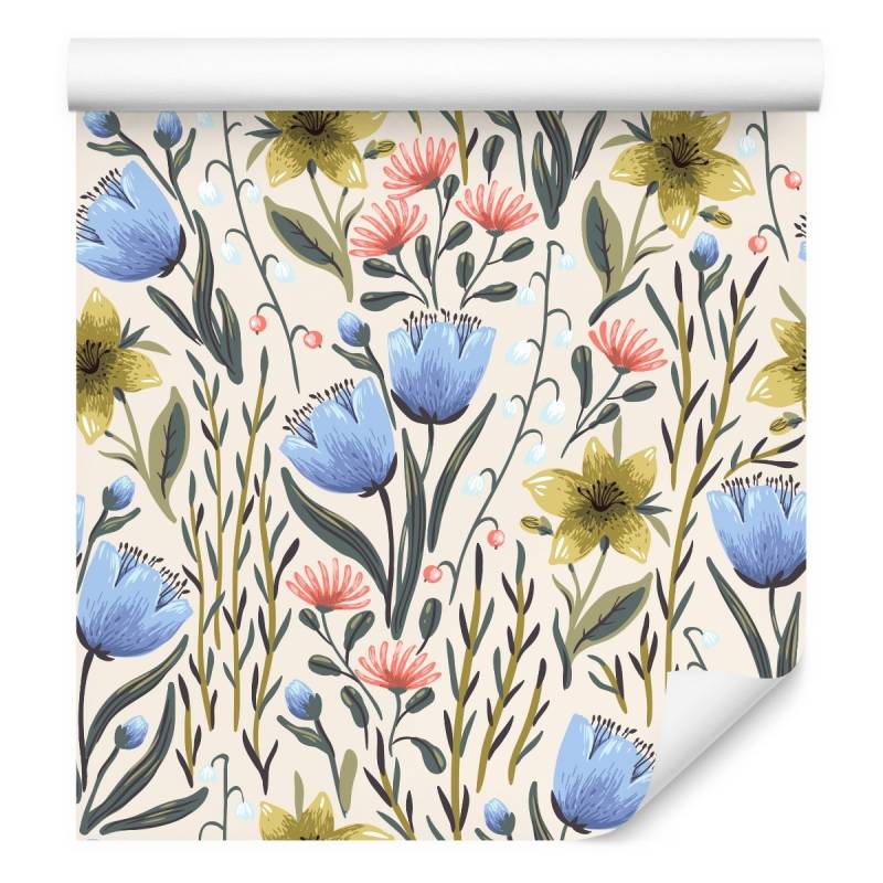 Tapeta Kwiaty Polne W Stylu Vintage