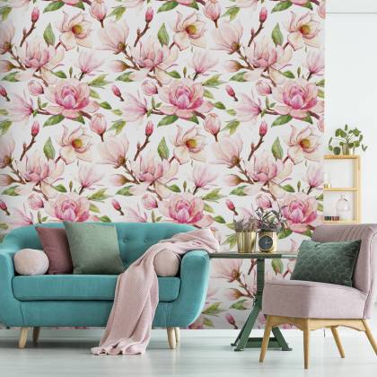 Tapeta Wiosenne Kwiaty Magnolii