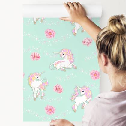 Tapeta Dla Dzieci - Fantastyczne Jednorożce