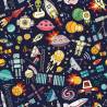Tapeta Dla Dzieci - Planety, Gwiazdy, Rakiety I Kosmonauci