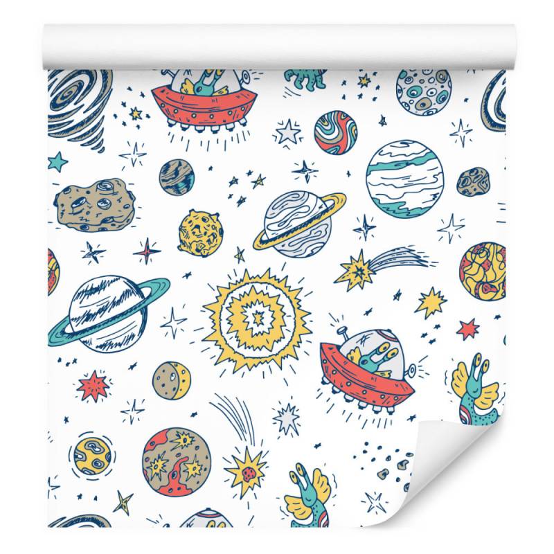 Tapeta Planety Gwiazdy I Ufo