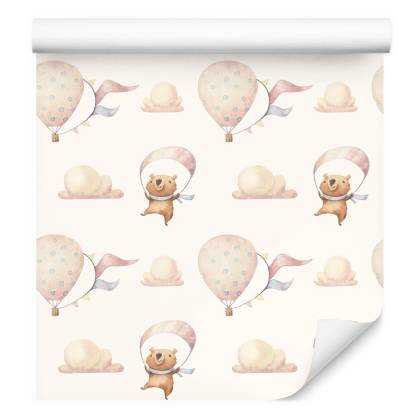 Tapeta Balony W Chmurach, Misie, Pokój Dziecięcy