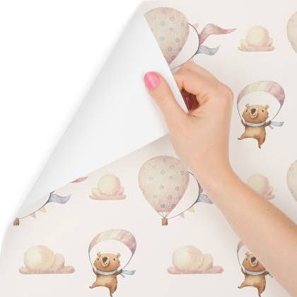 Tapeta Balony W Chmurach, Misie, Pokój Dziecięcy