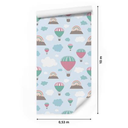 Tapeta Balony Nad Górami
