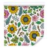 Tapeta Kolorowe Słoneczniki Z Roślinami