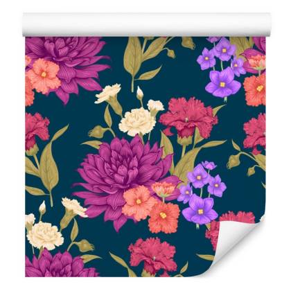 Tapeta Bukiet Kwiatów W Stylu Retro