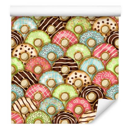Tapeta Kolorowe Pączki Z Lukrem