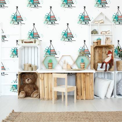 Tapeta Minimalistyczne Żaglówki