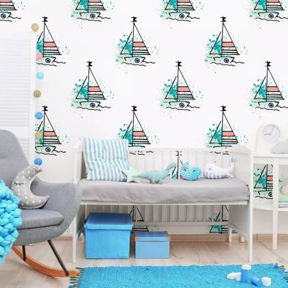 Tapeta Minimalistyczne Żaglówki