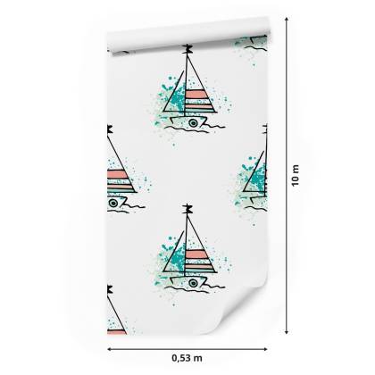 Tapeta Minimalistyczne Żaglówki