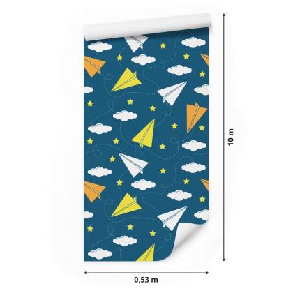 Tapeta Kolorowe Papierowe Samoloty