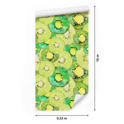 Tapeta Owoce Kiwi Zieleń, Kuchnia Jadalnia