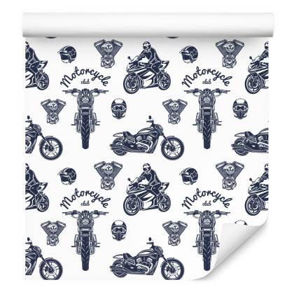 Tapeta Motocykle Retro Z Napisami