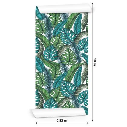 Tapeta Liście Monstera Dżungla