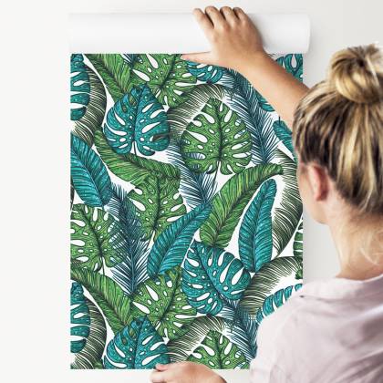 Tapeta Liście Monstera Dżungla
