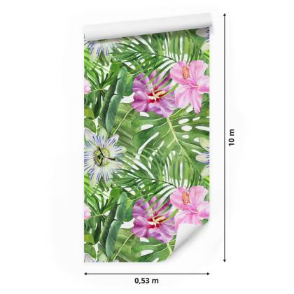 Tapeta Wielobarwne Kwiaty