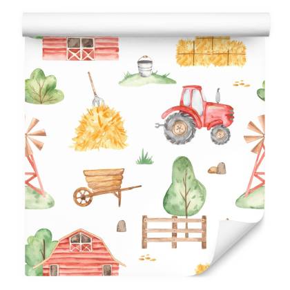 Tapeta Farma Malowana Akwarelą