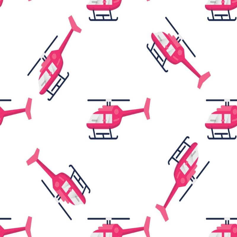 Tapeta Różowe Helikoptery