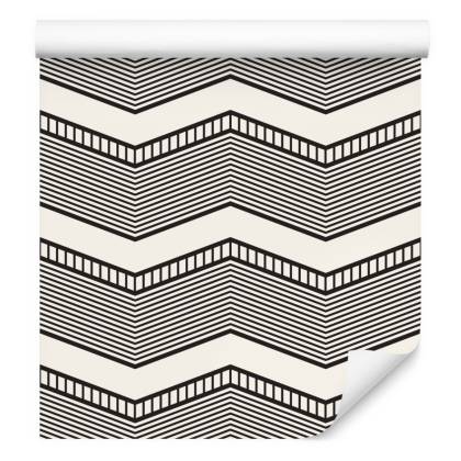 Tapeta Geometryczna - Retro Zygzaki