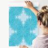 Tapeta Turkusowe Geometryczne Kwiaty